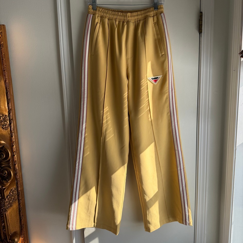 Yellow Track Joggers with Side Stripe

Size Small